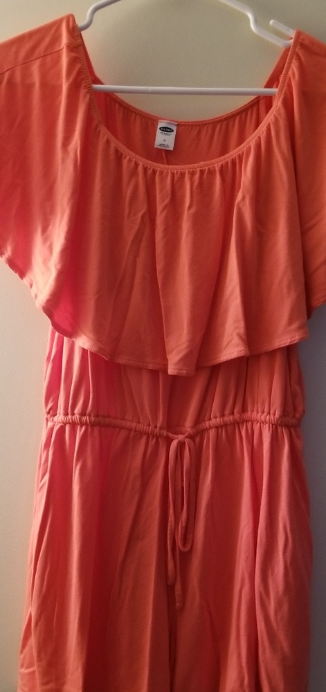 Peach/Salmon Off Shoulder Romper
